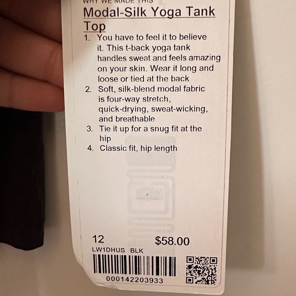 Lululemon Black V-Neck Tank Top - Picture 5 of 5